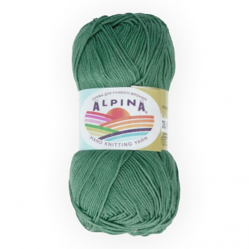 Пряжа Альпина Xenia цв.562 зелёный Alpina 19236912262, цена 2 577 руб. - интернет-магазин Мадам Брошкина