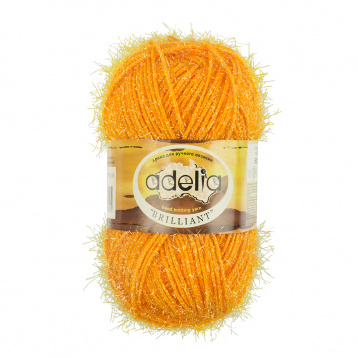 Пряжа Аделия Brilliant цв.33 желто-оранжевый Adelia 65353980314, цена 1 044 руб. - интернет-магазин Мадам Брошкина