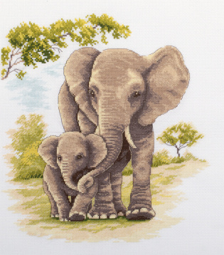Мать и дитя. Слоны Panna J-7208, цена 1 339 руб. - интернет-магазин Мадам Брошкина