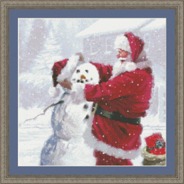 Санта и снеговик Kustom Krafts 97697, цена 5 297 руб. - интернет-магазин Мадам Брошкина