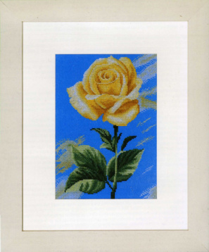 Yellow Rose on Blue  Lanarte PN-0008115, цена 2 691 руб. - интернет-магазин Мадам Брошкина