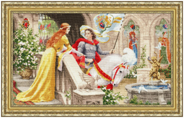 Рыцарь на белом коне Золотое руно ЧМ-068, цена 3 660 руб. - интернет-магазин Мадам Брошкина