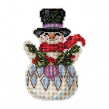 Веселый снеговик Mill Hill JS202115, цена 1 284 руб. - интернет-магазин Мадам Брошкина