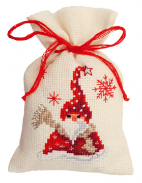 Санта с шарфом Vervaco PN-0144319, цена 1 185 руб. - интернет-магазин Мадам Брошкина