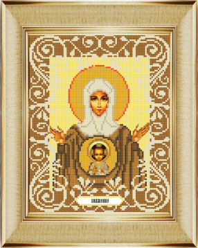 Богородица Знамение Божья коровка БК.0061, цена 187 руб. - интернет-магазин Мадам Брошкина
