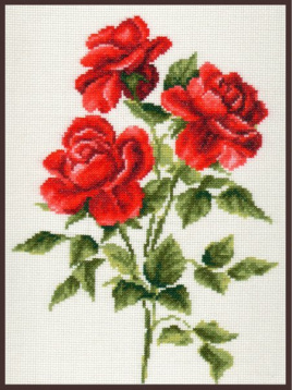Три розы Палитра 01.009, цена 592 руб. - интернет-магазин Мадам Брошкина