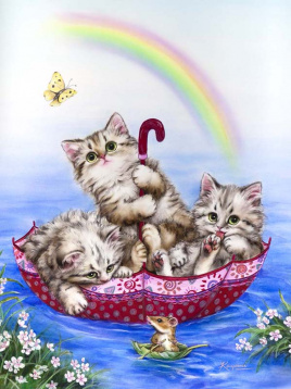 Радужные котята Grafitec 6.305, цена €6 - интернет-магазин Мадам Брошкина