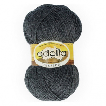 Пряжа Аделия Jessica цв.13 т.серый Adelia 6287180442, цена 4 669 руб. - интернет-магазин Мадам Брошкина