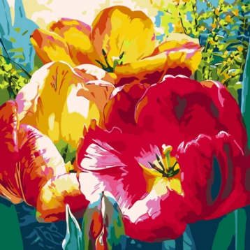 Нежные тюльпаны Color kit AC019, цена 648 руб. - интернет-магазин Мадам Брошкина