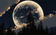 Луна за облаками Алмазное хобби Ah5226