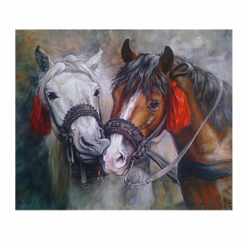 Красивые лошади Molly KH0684, цена 786 руб. - интернет-магазин Мадам Брошкина