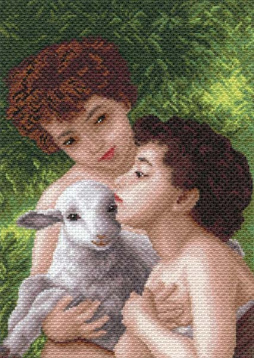 Дети и овечка Матренин Посад 1616, цена 308 руб. - интернет-магазин Мадам Брошкина