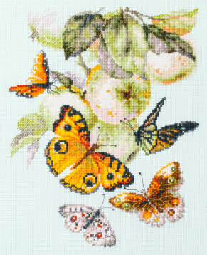 Бабочки на яблоне Чудесная Игла 130-052, цена 398 руб. - интернет-магазин Мадам Брошкина