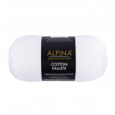 Пряжа Альпина Cotton Pallete цв.01 белый Alpina 92603475264