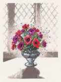 Цветы в серебряной вазе Heritage WFSV656E