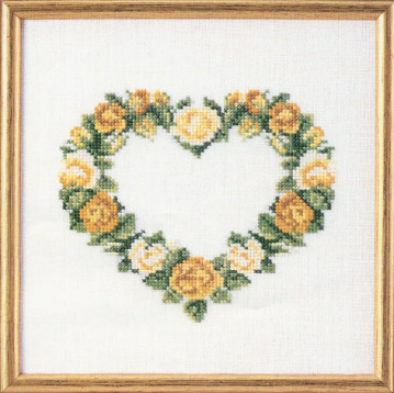 Сердце из желтых роз Oehlenschlager 73-65179, цена 1 227 руб. - интернет-магазин Мадам Брошкина