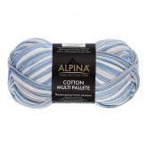 Пряжа Альпина Cotton Multi Pallete цв.01 белый-св.серый-джинсовый Alpina 92603481684