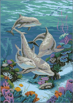 Царство дельфинов Dimensions 03830, цена 2 992 руб. - интернет-магазин Мадам Брошкина