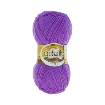 Пряжа Аделия Tina цв.037 фиолетовый Adelia 6358694772, цена 2 502 руб. - интернет-магазин Мадам Брошкина