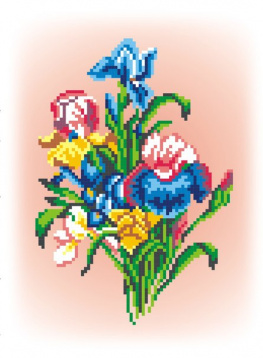 Цветы ириса М.П. Студия КН-407, цена 254 руб. - интернет-магазин Мадам Брошкина