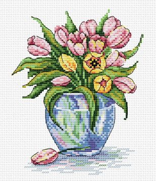 Нежные цветы М.П. Студия М-090, цена 216 руб. - интернет-магазин Мадам Брошкина