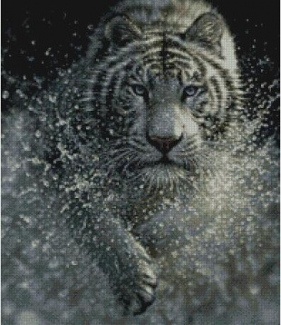 Тигр в воде Империя бисера IB-3024, цена 2 474 руб. - интернет-магазин Мадам Брошкина