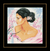 Lady with blossoms   Lanarte PN-0155690