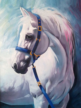 Грезы белого коня Алмазная живопись АЖ.1387, цена 1 529 руб. - интернет-магазин Мадам Брошкина