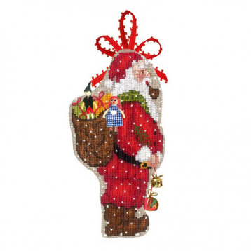 елочной игрушки "PERE NOEL HOTTE" (Дед Мороз с корзиной) Le Bonheur des Dames 2734, цена €28 - интернет-магазин Мадам Брошкина