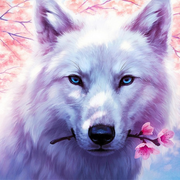 Волк-романтик Колор кит KD004, цена 762 руб. - интернет-магазин Мадам Брошкина