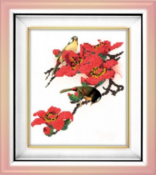 Птицы в цветах Вышиваем бисером В17, цена 709 руб. - интернет-магазин Мадам Брошкина