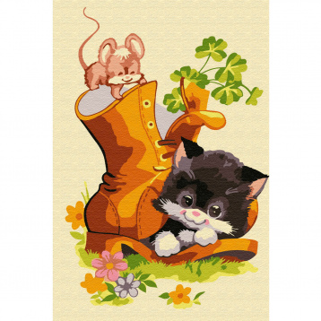 Котенок в ботинке Molly KH0470, цена 486 руб. - интернет-магазин Мадам Брошкина
