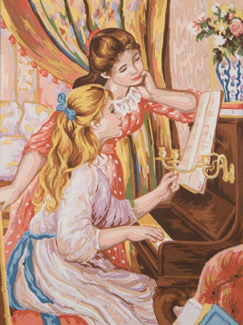 Девушки за пианино Grafitec 10.497, цена €12 - интернет-магазин Мадам Брошкина