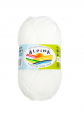 Пряжа Альпина Baby Super Soft цв.01 белый Пряжа 67757771964