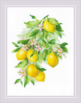 Яркие лимоны Риолис 2054, цена 1 627 руб. - интернет-магазин Мадам Брошкина