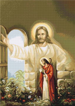 Иисус стучит тихонько в дверь Luca-s B411, цена 2 458 руб. - интернет-магазин Мадам Брошкина