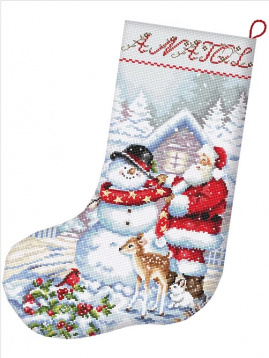 Снеговик и Санта Letistitch L8016, цена 4 173 руб. - интернет-магазин Мадам Брошкина