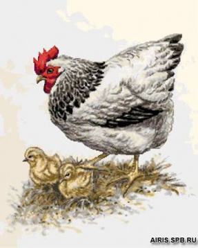 Курица с цыплятами Гобелен Классик 279101, цена 1 011 руб. - интернет-магазин Мадам Брошкина