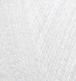 Пряжа Ализе Sal simli цв.055 белый Alize АЛИЗ.SAL.SIMLI.055