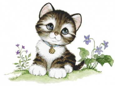 Малыш-котенок Алмазная живопись АЖ.1192, цена 1 198 руб. - интернет-магазин Мадам Брошкина