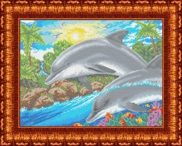 Дельфины Каролинка КК 204, цена 358 руб. - интернет-магазин Мадам Брошкина