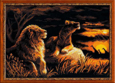 Львы в саванне Риолис 1142