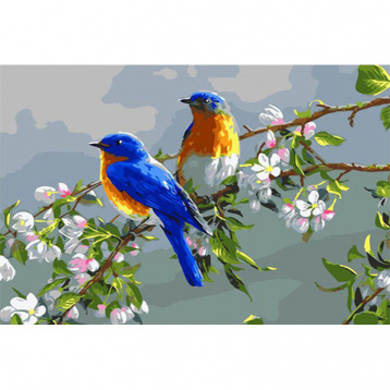 Весенние птицы Molly KH0324, цена 0 руб. - интернет-магазин Мадам Брошкина