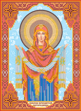 Икона Покров Пресвятой Богородицы Абрис Арт ACK-156, цена 338 руб. - интернет-магазин Мадам Брошкина