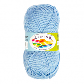 Пряжа Альпина Tommy цв.025 св. голубой Alpina 8016302142, цена 1 292 руб. - интернет-магазин Мадам Брошкина