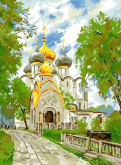 Новодевичий монастырь Алмазная живопись SP-1007