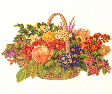 Букет цветов в корзине Eva Rosenstand 14-186, цена 8 475 руб. - интернет-магазин Мадам Брошкина