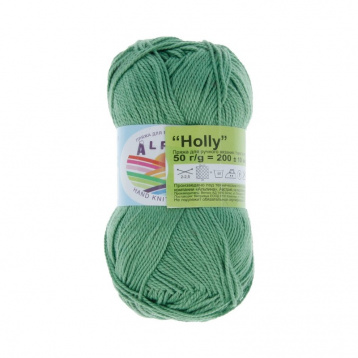 Пряжа Альпина Holly цв.099 зеленый Alpina 3757104602, цена 2 188 руб. - интернет-магазин Мадам Брошкина