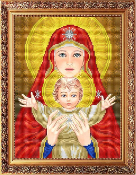 Богородица с младенцем Славяночка ААМА-4002, цена 125 руб. - интернет-магазин Мадам Брошкина