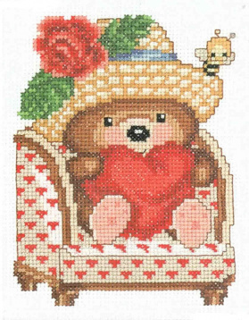 Влюбленный медвежонок RTO С024, цена 157 руб. - интернет-магазин Мадам Брошкина